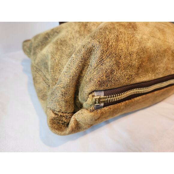 Michael Kors Suede Leather Tote Shoulder Bag adjustable strap MK Logo 2006 - Picture 7 of 16